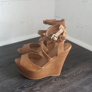 wedged sandals